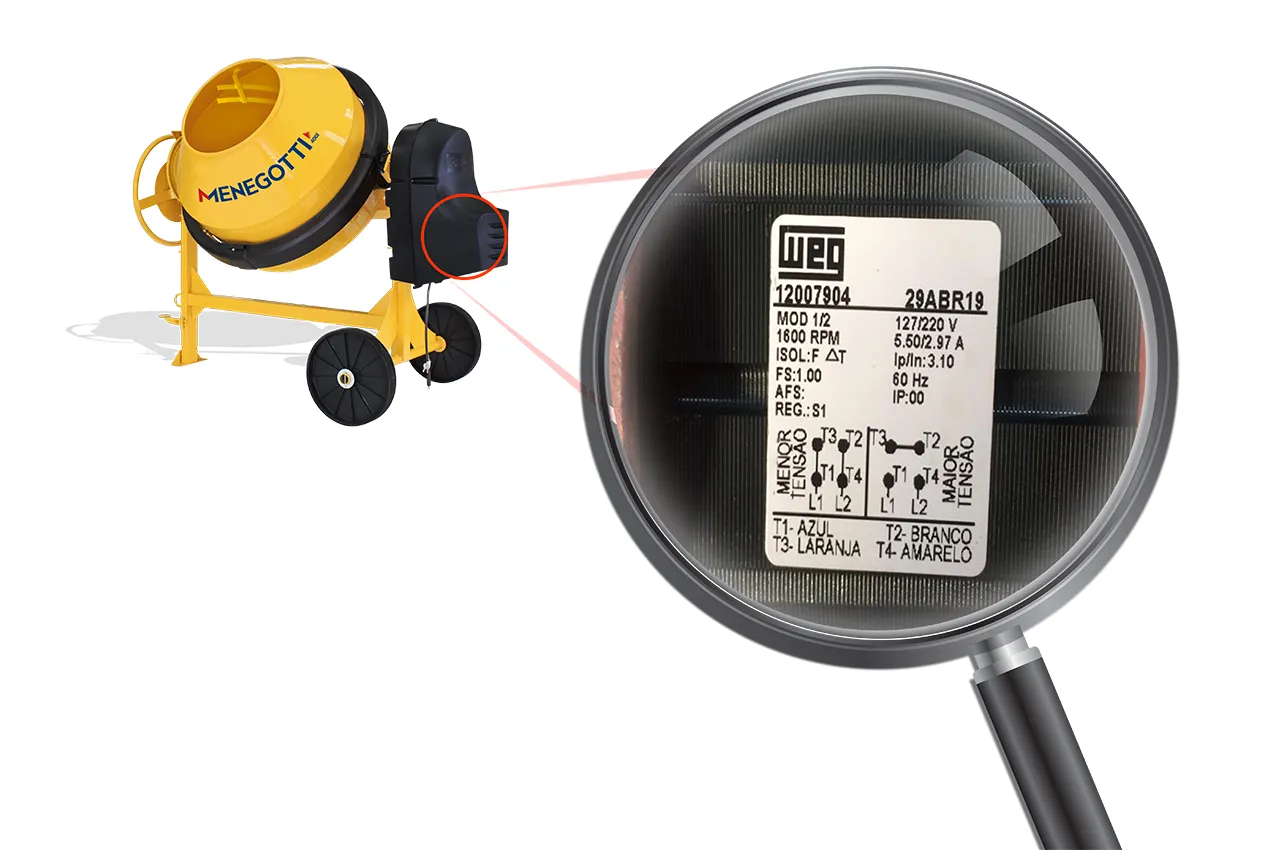 Saiba mais sobre o Kit Elétrico Bivolt das Betoneiras Menegotti