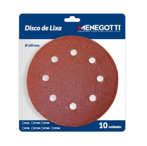 Disco de Lixa | 100 - 8 Furos (10un)