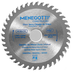 Disco de Serra Circular Videa | MSM 7.1/4″ x 40D