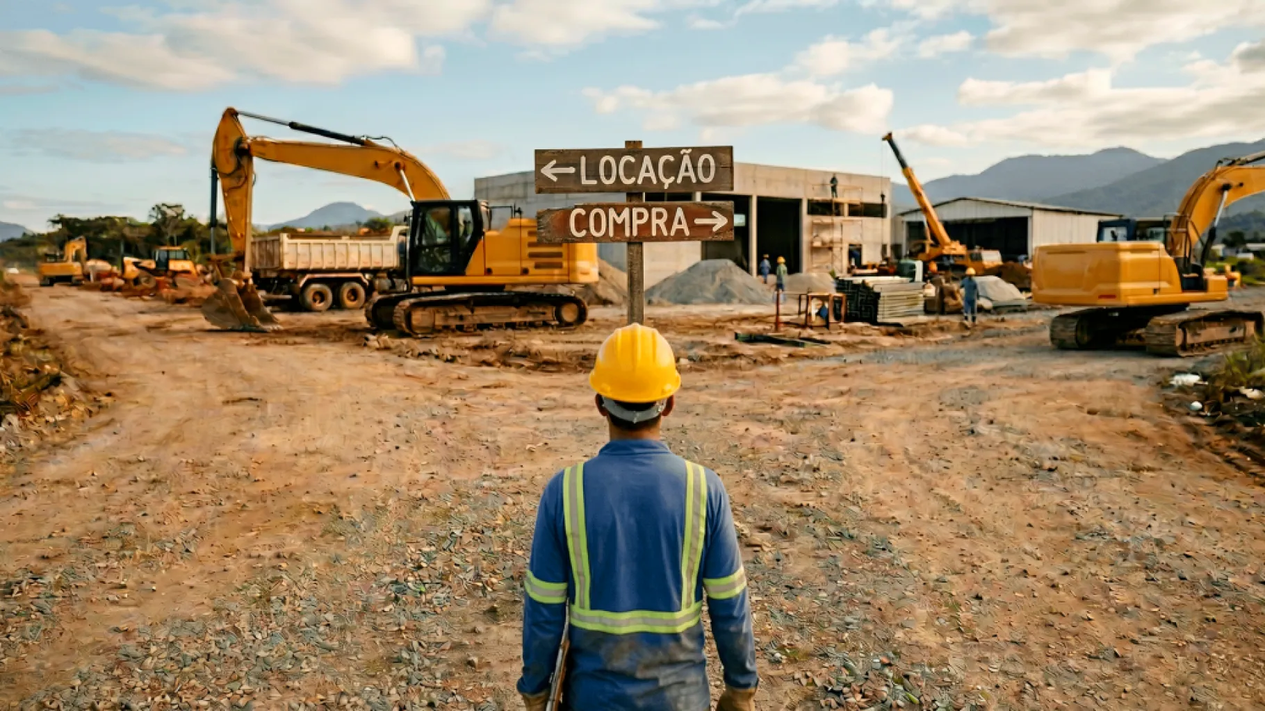 Locação ou compra de equipamentos: qual estratégia faz mais sentido para a construção civil?