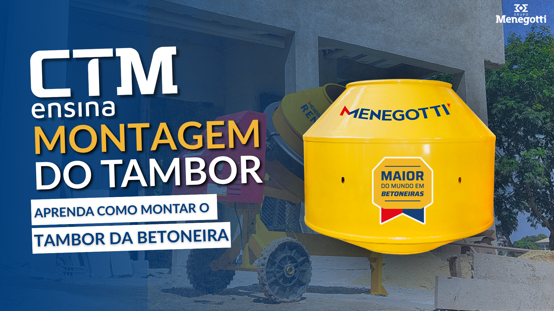 Betoneira | Como montar o tambor 