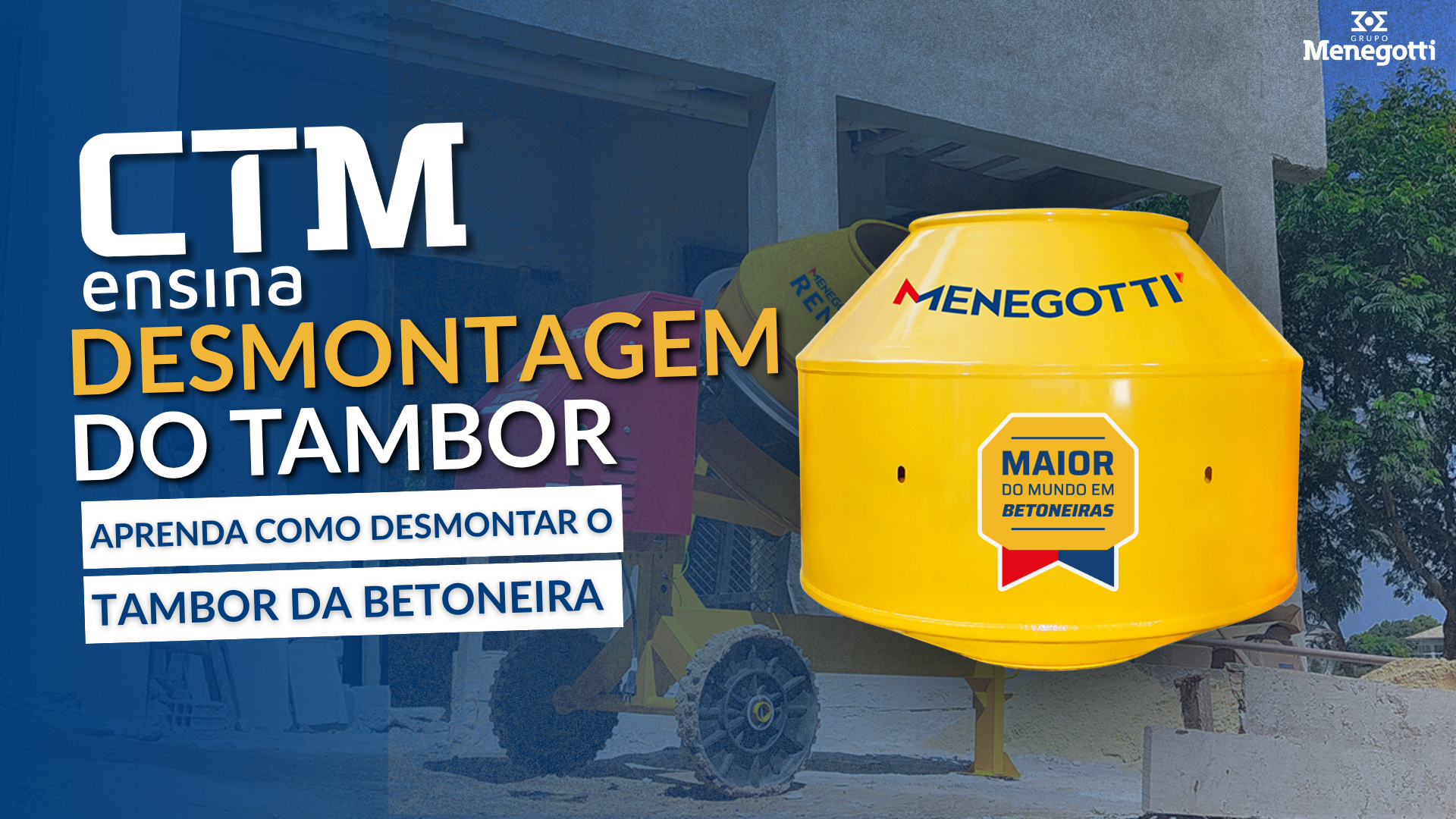 Betoneira | Desmontagem do tambor