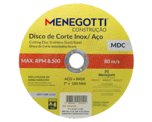 Disco de Corte Inox | MDC 180mm