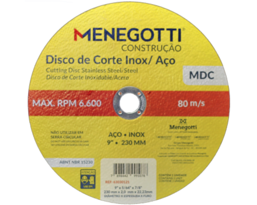 Disco de Corte Inox | MDC 230mm