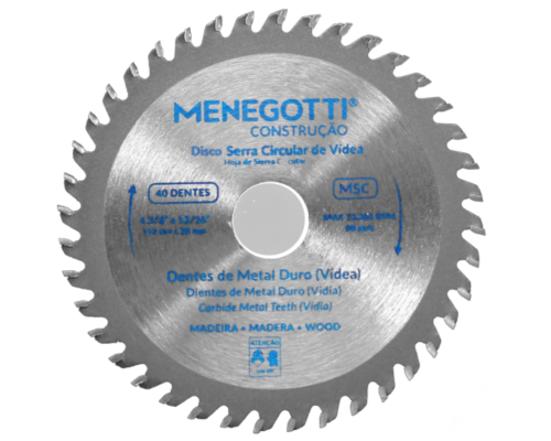 Disco de Serra Circular Videa | MSM 7.1/4″ x 40D