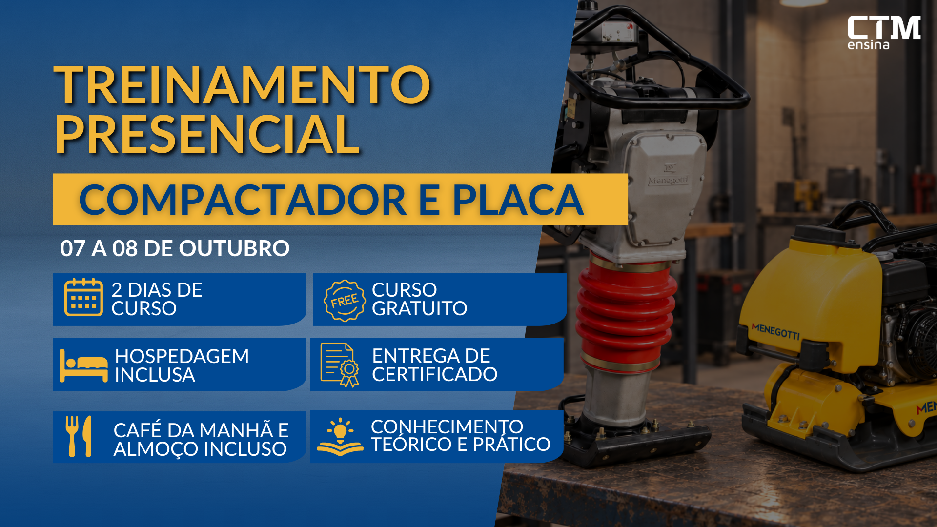 Compactador e Placa